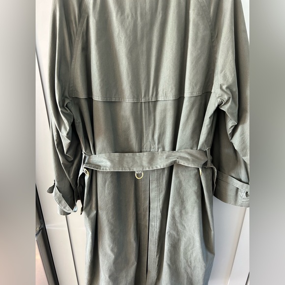 Burberrys Men’s Olive Green trench coat with zip out wool lining. Size 40 L - Picture 13 of 16